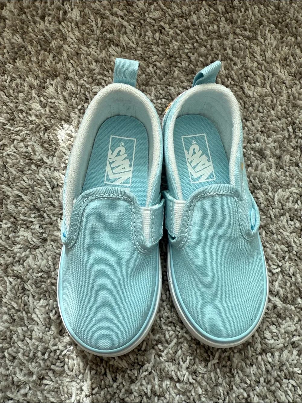 Vans Toddler shooting star rainbow Classic Slip-On V Shoe size 9